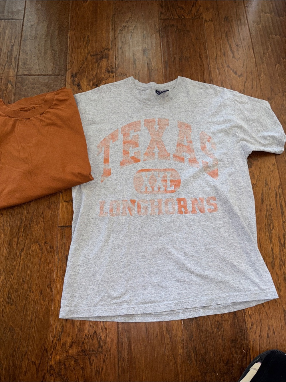Texas Longhorns Short Sleeve Tee - Light Gray with Orange Print Bundle